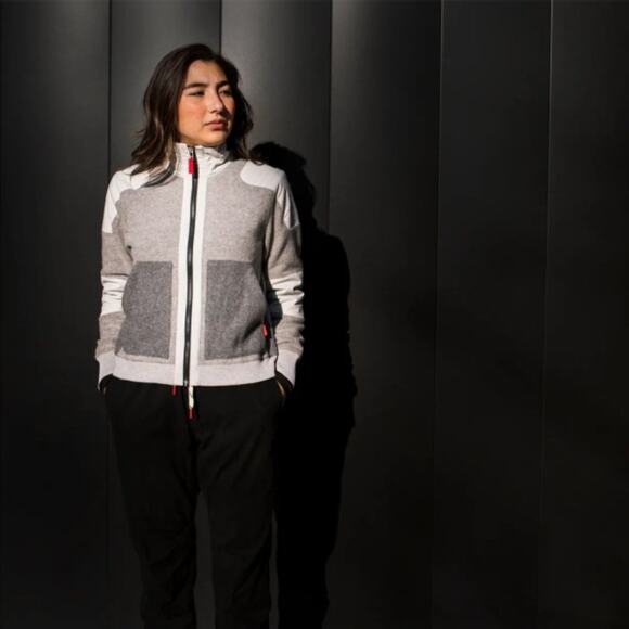 TOPO DESIGN GLOBAL FULL ZIP SWEATER WOMEN MEDIUM - Picture 12 of 15